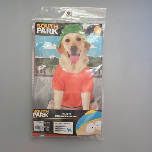 South Park Kyle Pet Halloween Costume Apparel Large Dog New - Picture 1 of 4